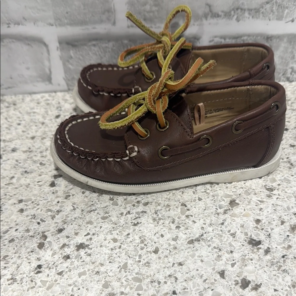 Janie and Jack Brown Moccasins for Kids